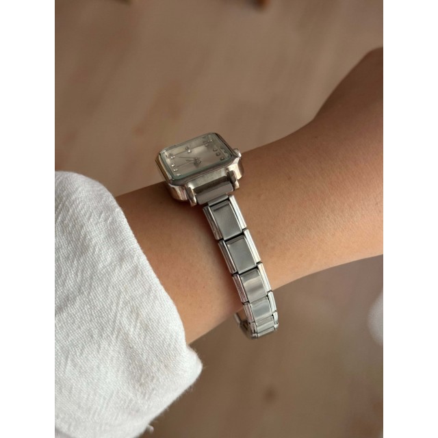 Beyaz Kadran Çelik Gümüş Kordon Nomination Kadın Kol Saati - 49