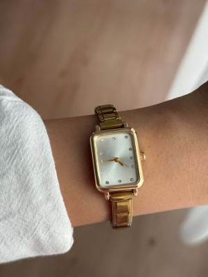 Beyaz Kadran Çelik Gold Kordon Nomination Kadın Kol Saati -50