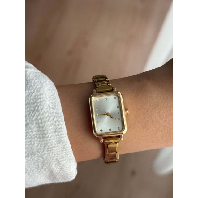 Beyaz Kadran Çelik Gold Kordon Nomination Kadın Kol Saati -50 Beyaz Kadran Çelik Gold Kordon Nomination Kadın Kol Saati -50