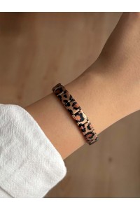 Leopar Desenli İtalyan Bileklik