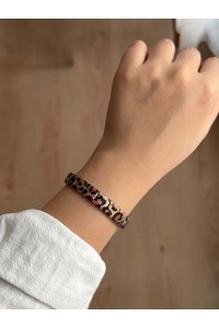 Leopar Desenli İtalyan Bileklik Leopar Desenli İtalyan Bileklik