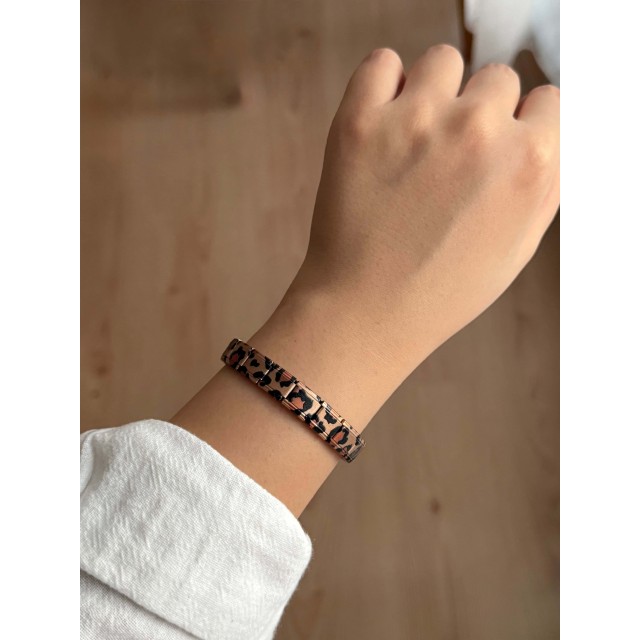 Leopar Desenli İtalyan Bileklik Leopar Desenli İtalyan Bileklik